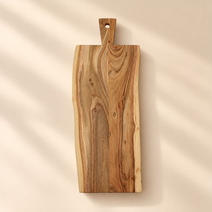 Planche à découper en bois d'acacia 70x28cm