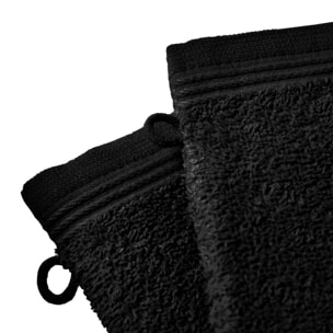 Lot de 2 gants de toilette "Spa" 15 x 21 cm / 400 gr/m² - Couleur: "Spa" Truffe