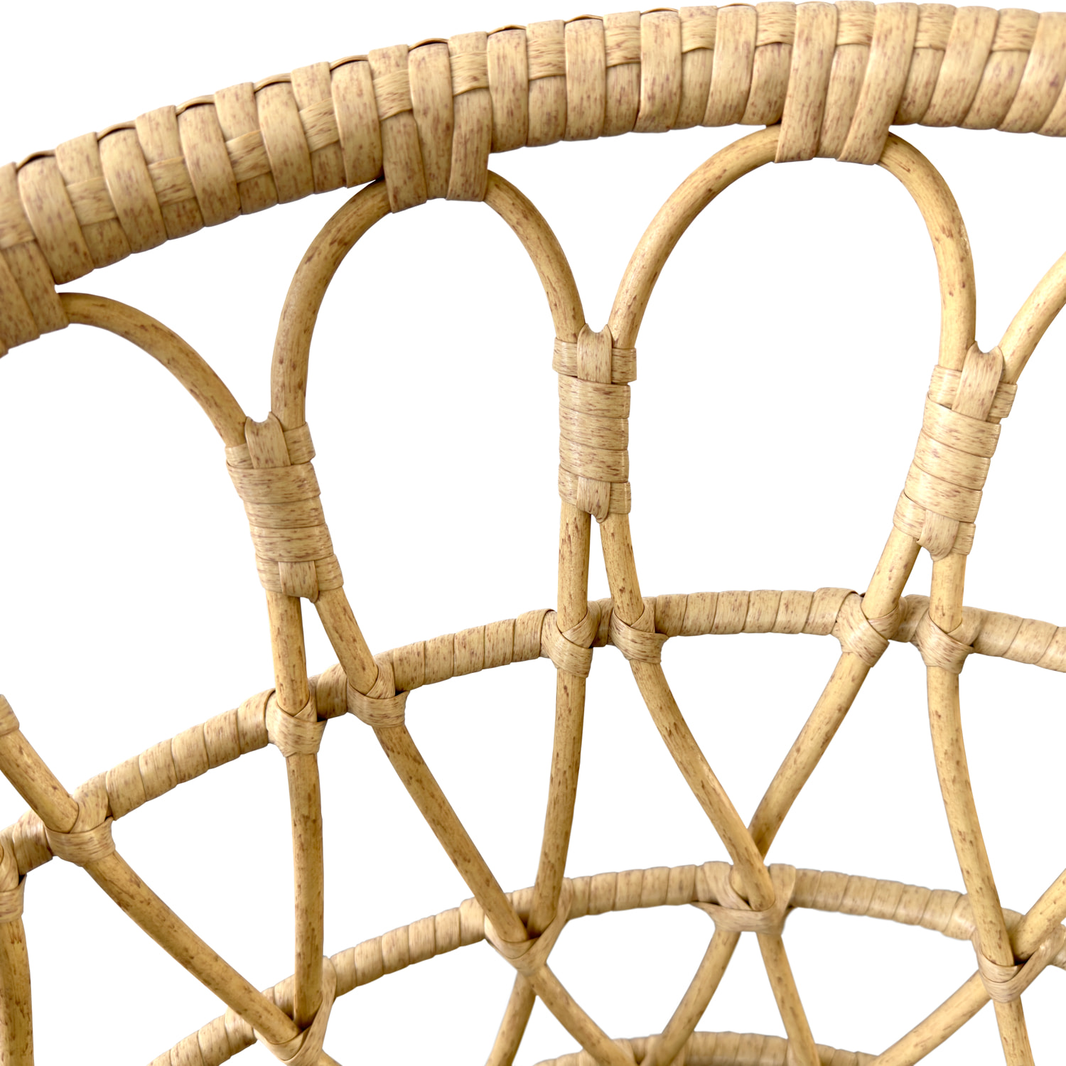 Lot de 2 fauteuils en rotin synthétique avec coussins AIKO