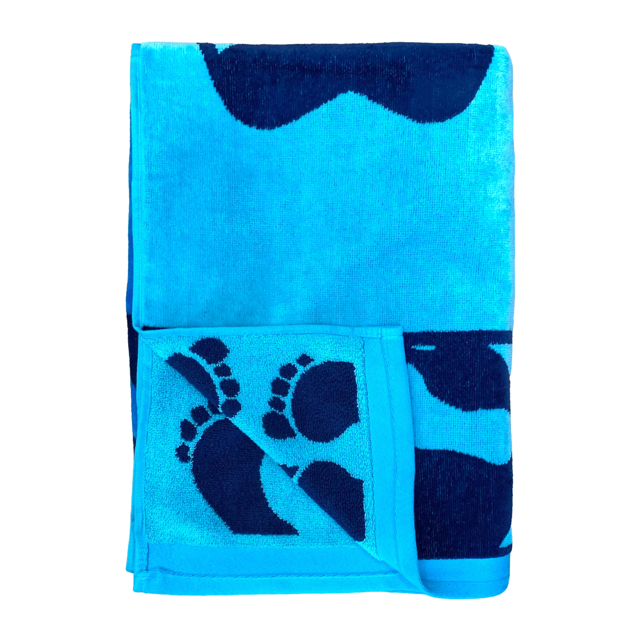 Serviette de plage éponge velours Jacquard - Obidos - 90x170cm - 400g/m²