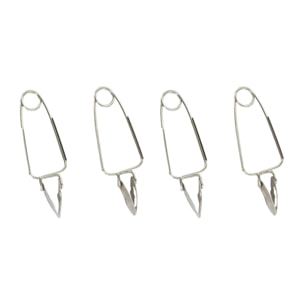 Lot de 4 pinces à escargots Fackelmann