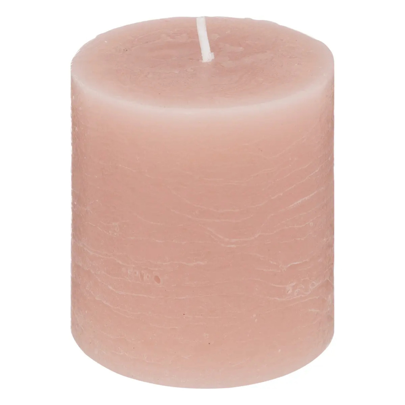 Bougie rustique rose clair 220g
