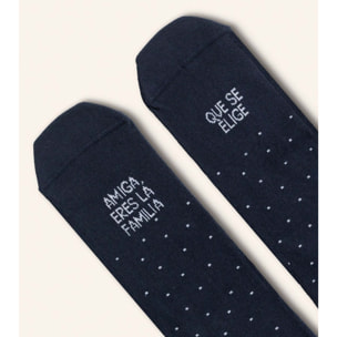 Calcetines "Amiga eres la familia que se elige" Corazón