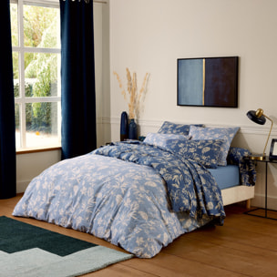 Taie d’oreiller percale de coton végétal - Bleu