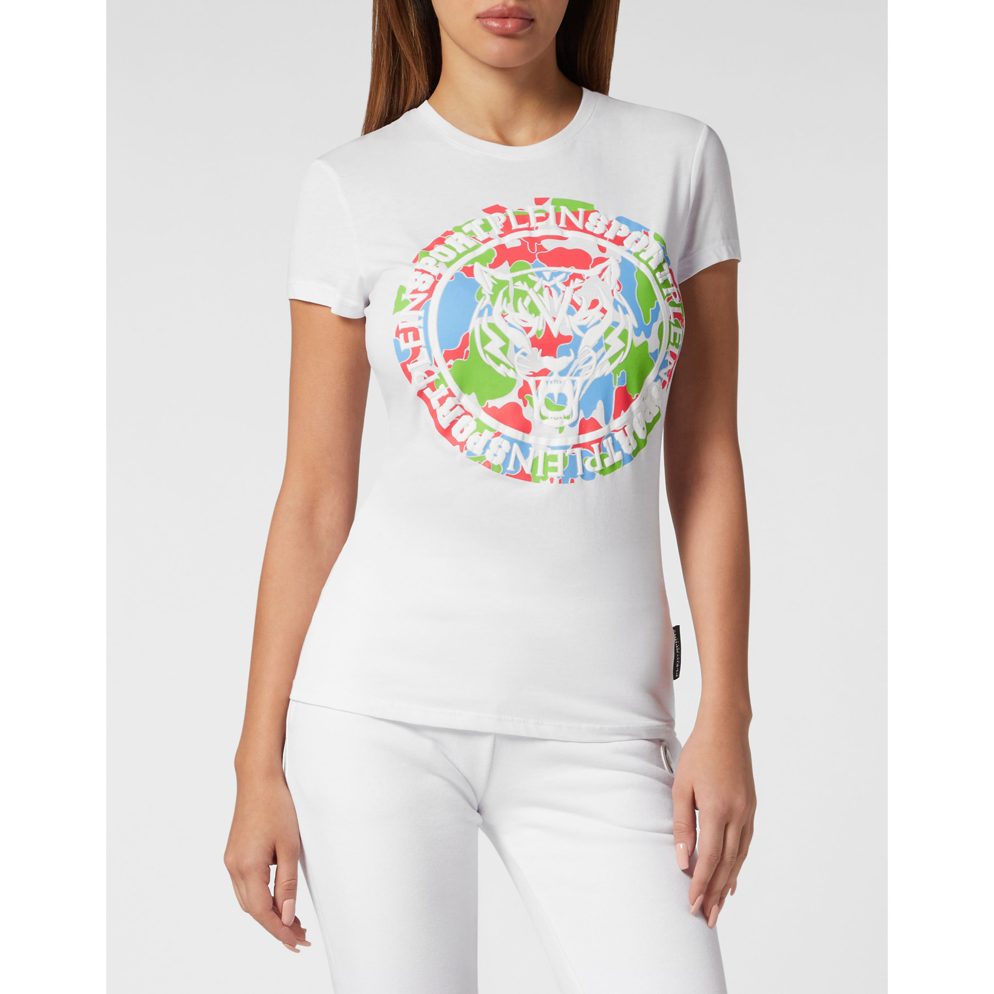 PLEIN SPORT T-Shirt Slim Fit CARBON TIGER