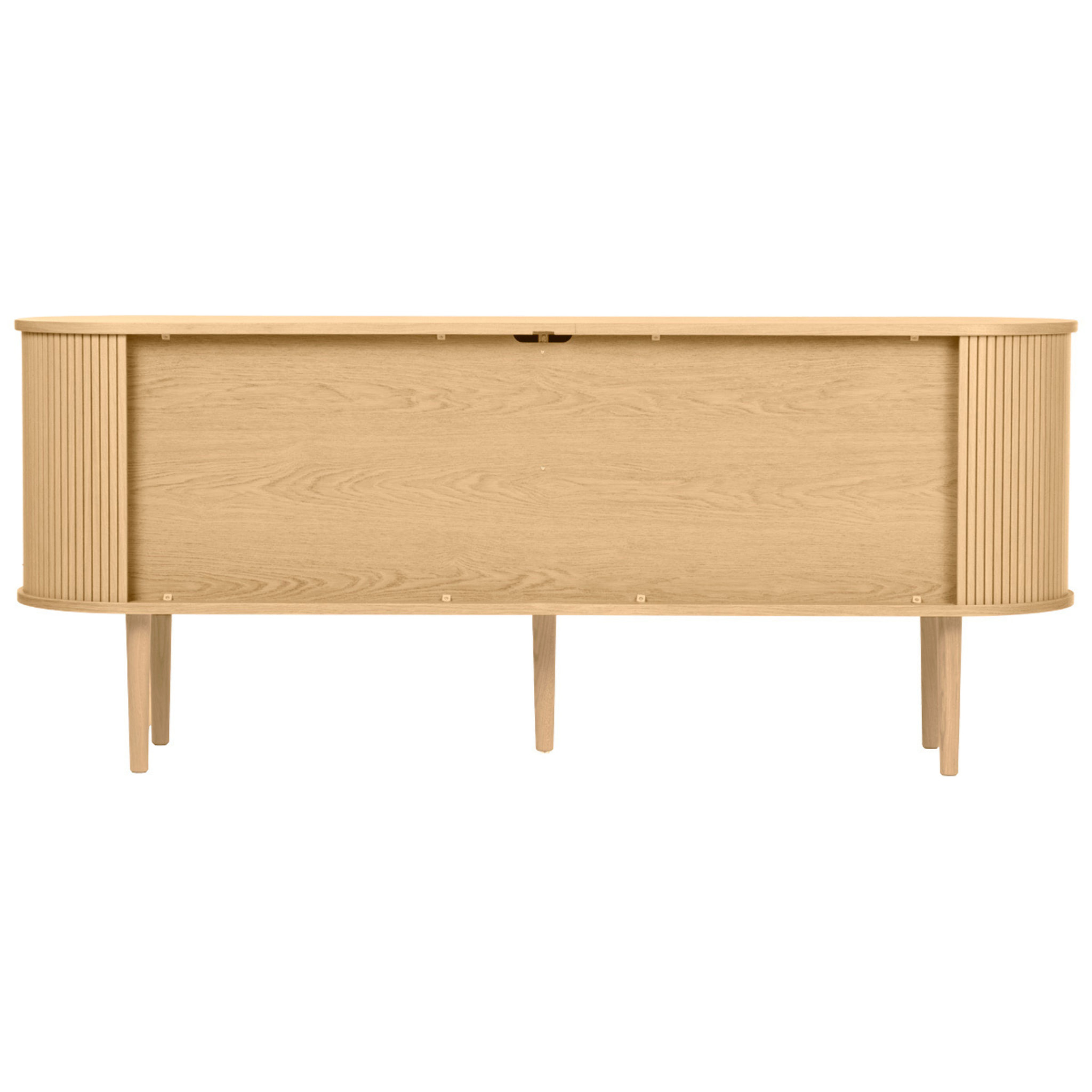 Buffet vintage bois clair chêne avec rangements 2 portes coulissantes L180 cm EPIC
