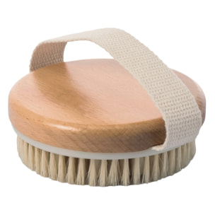 Brosse de massage exfoliante ronde en poils et picots MSV