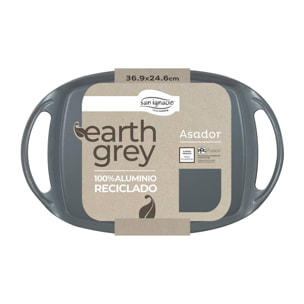 Asador Grill de 36,9x24,6cm en aluminio forjado Earth Grey San Ignacio