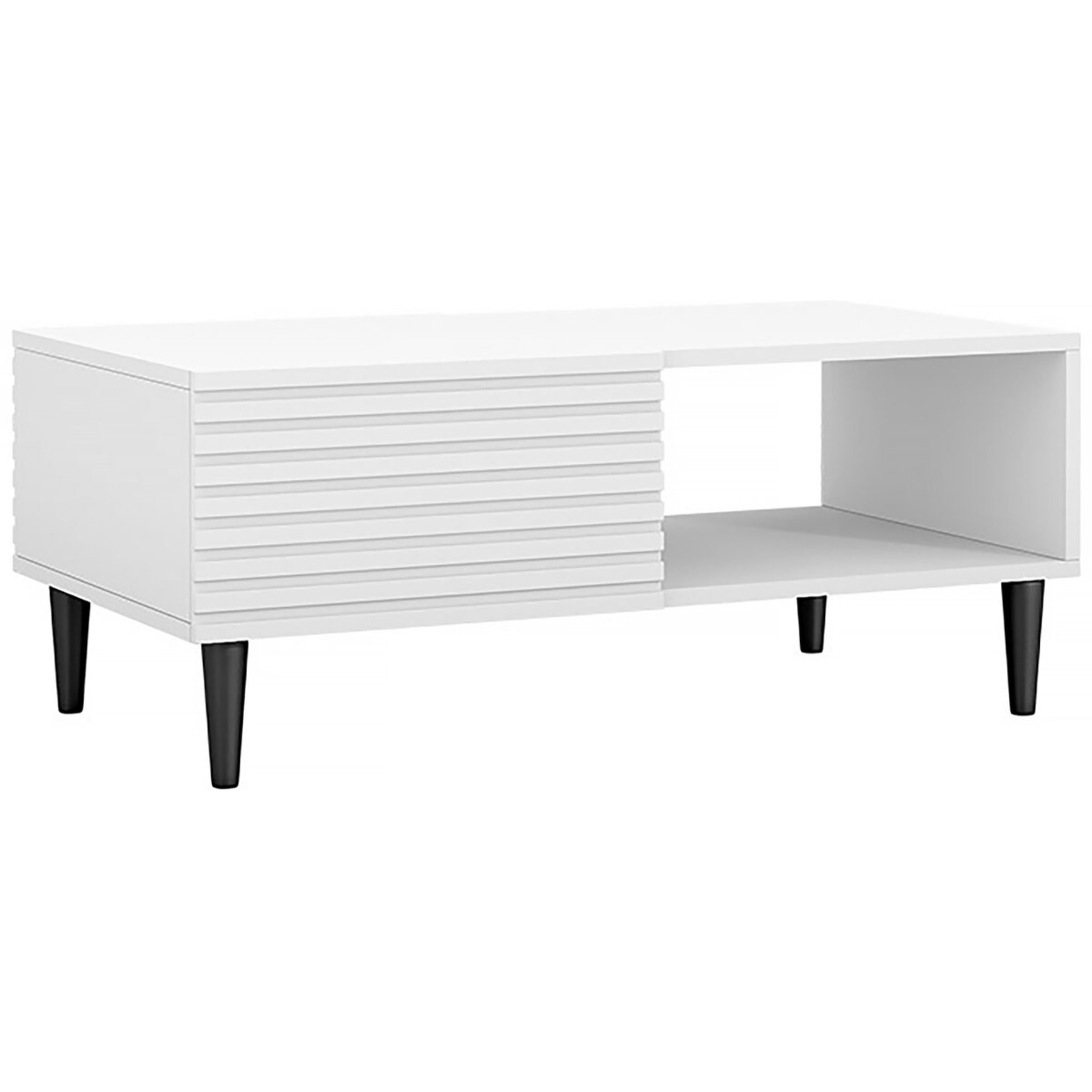 Table basse "Nakomo " - 100 x 41 x 52 cm - Blanc