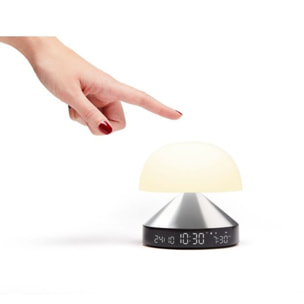 Réveil LEXON Mina Sunrise Simulateur d'aube Aluminium