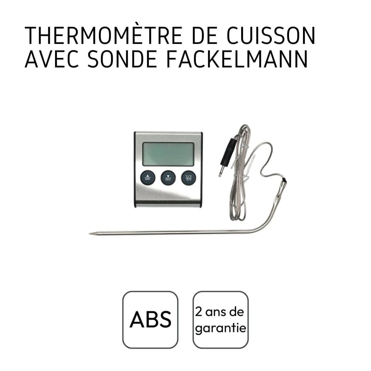 Thermomètre de cuisson digital à sonde Fackelmann