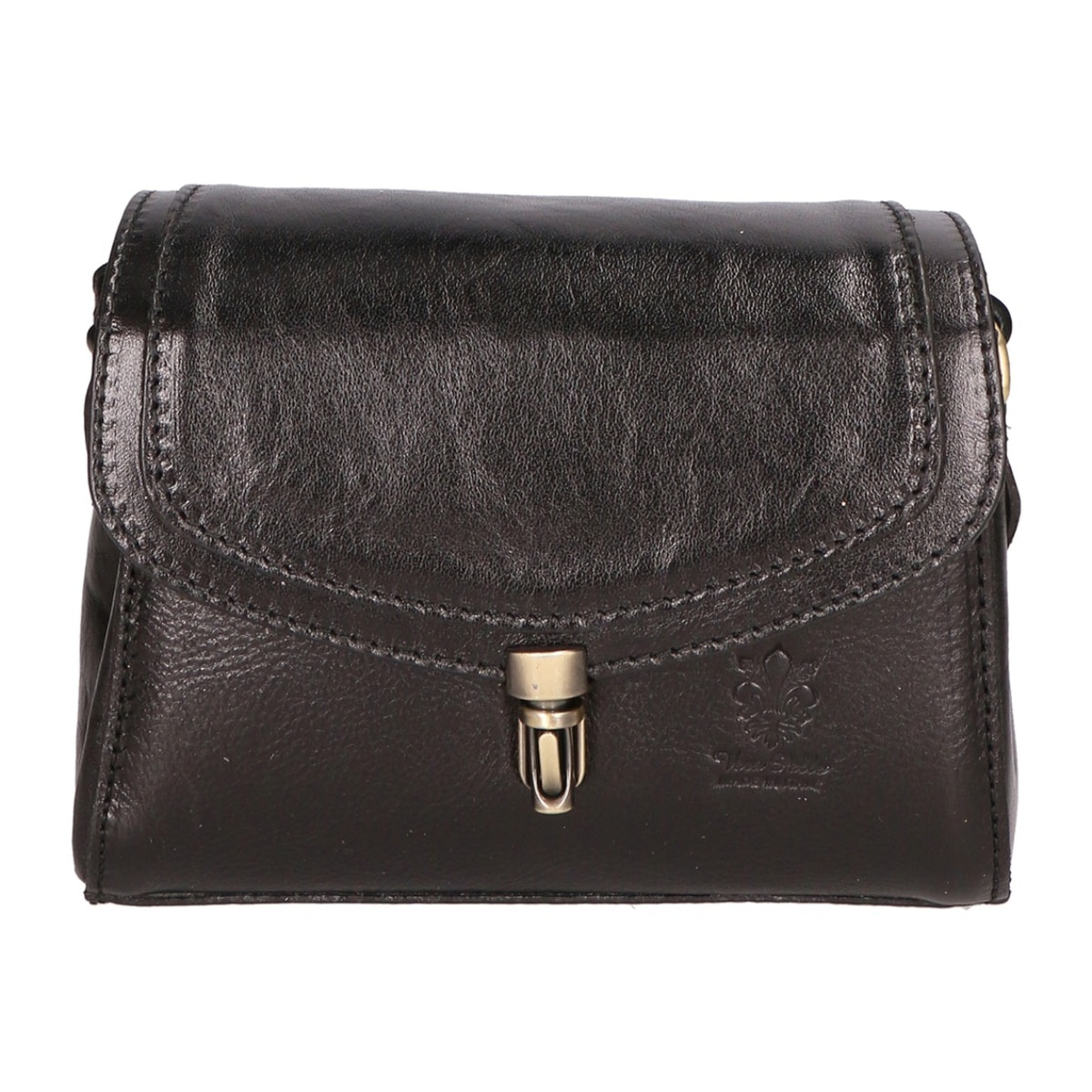 Borsa a tracolla da donna Made in Italy - Modello Faye - 100% pelle - 18.0 x 13.0 x 5.0 cm
