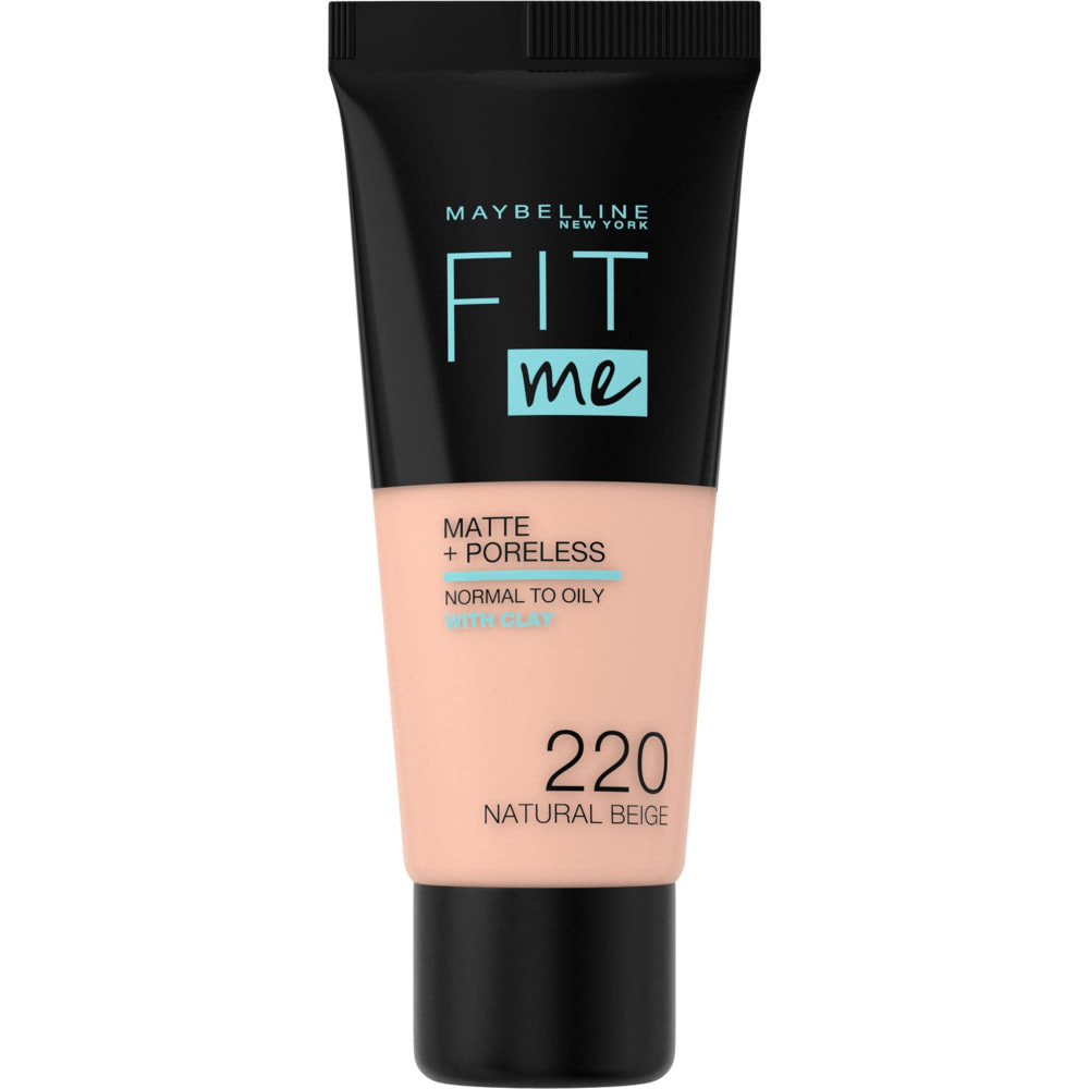 Maybelline New York Fit Me! Matte + Poreless Fond de teint 220 BEIGE NATUREL 30 MLT