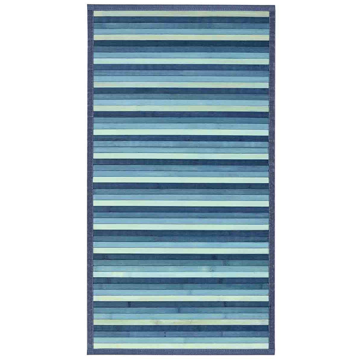 Tappeto BAMBOO AZZURRO degradè