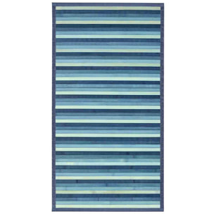Tappeto BAMBOO AZZURRO degradè