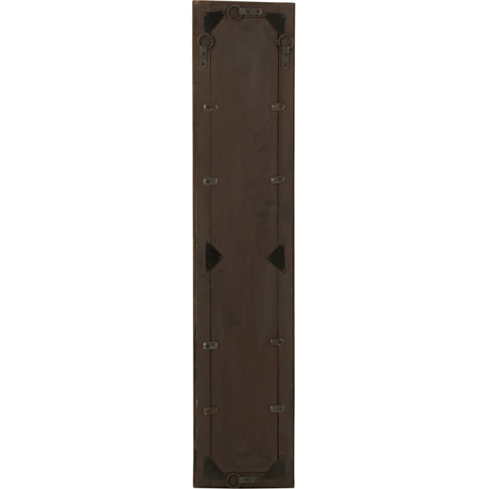 J-Line miroir Murale Slim - bois - marron - small - 120 x 24 cm