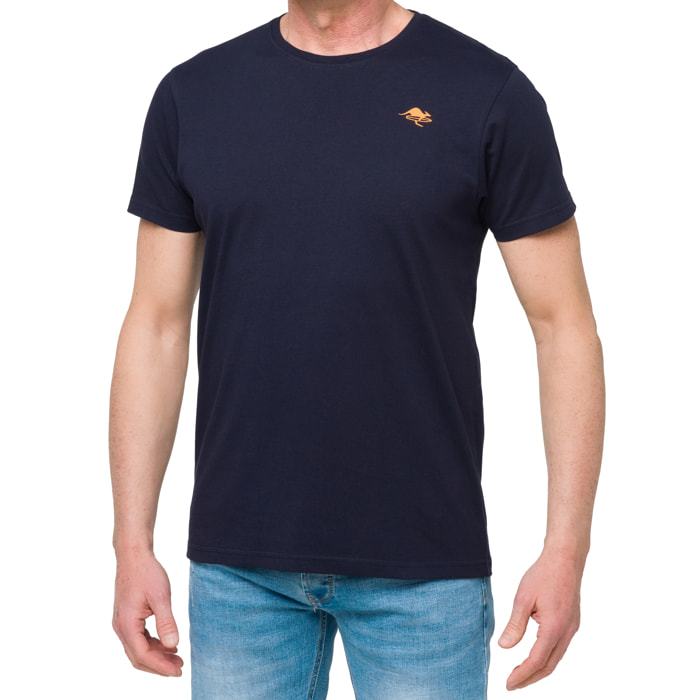 Camiseta de algodón 150 gr Hot Buttered LIZARD Azul Marino