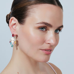 Pendientes Bustsi acabado oro amarillo 18k