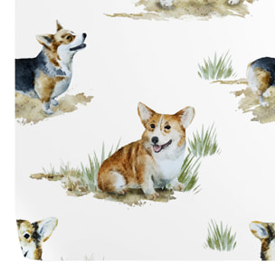 Carta da Parati Corgi