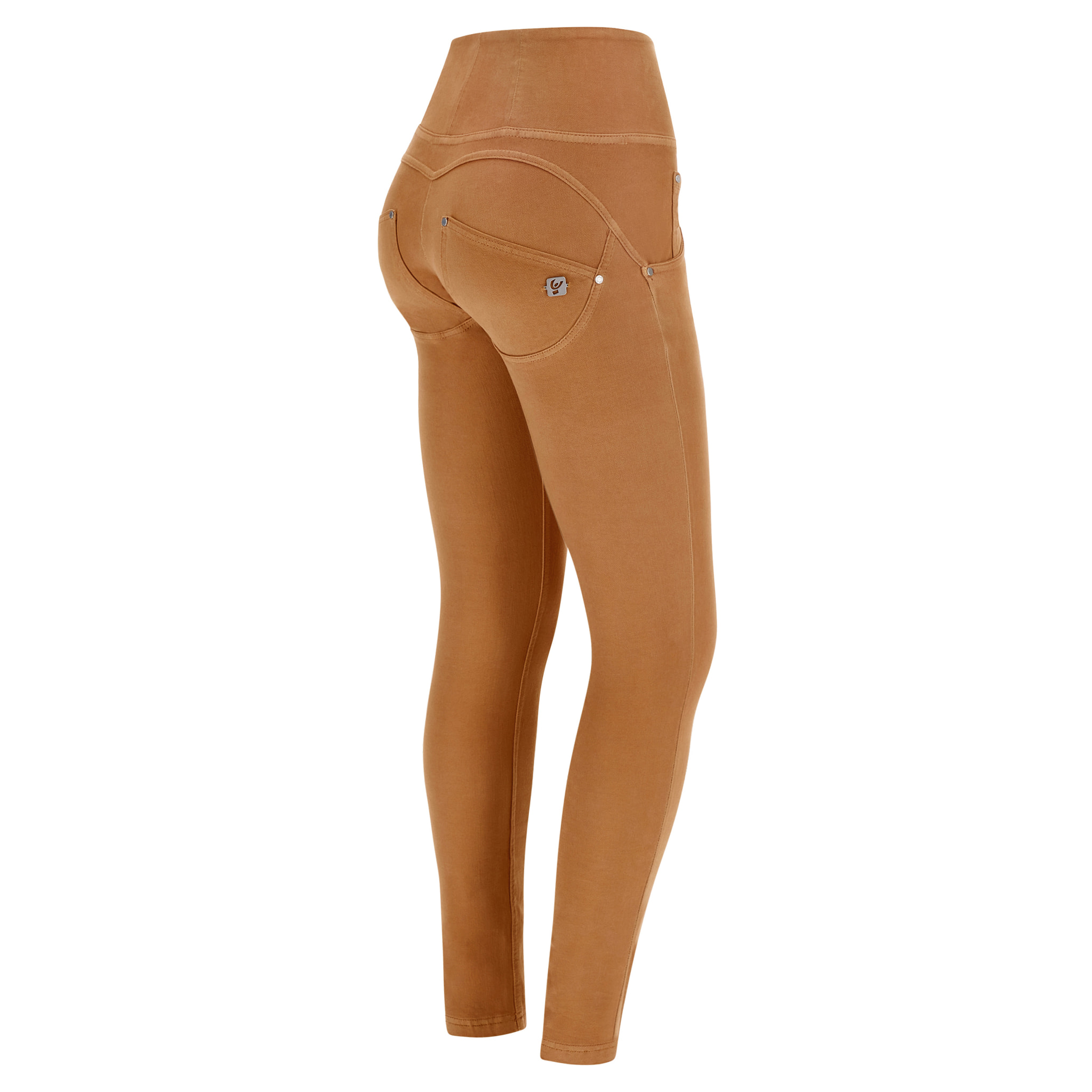 Pantaloni push up WR.UP® vita alta tessuto navetta ecologico