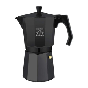Cecotec Cafetera Italiana MokClassic 300 Black. Fabricada en Aluminio Fundido Ap