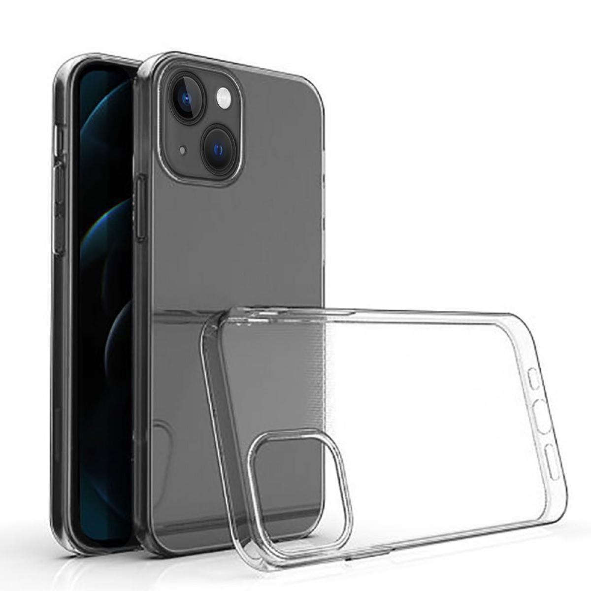 Coque souple silicone transparente Compatible avec les téléphones de la marque Apple iPhone 13