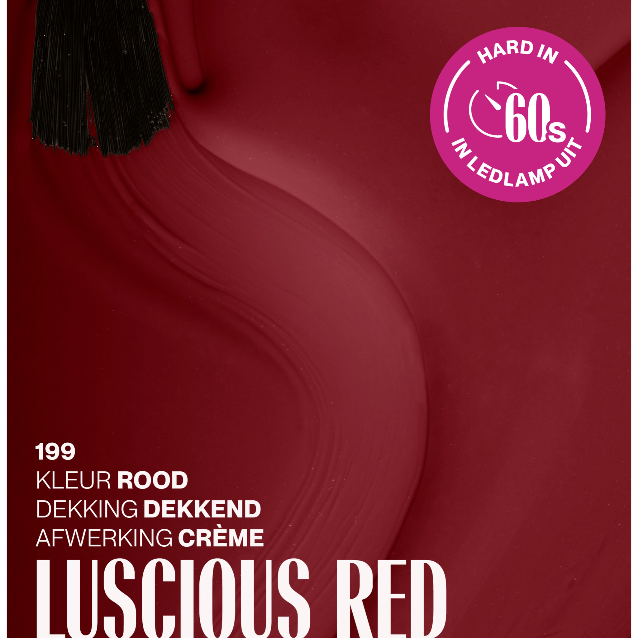Vernis semi-permanent - 199 Luscious Red - 15 ml