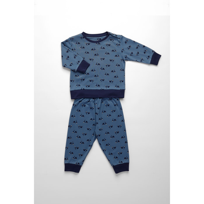 Pigiama neonato matteo in caldo cotone girocollo Noidinotte