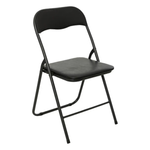 Chaise pliante noir