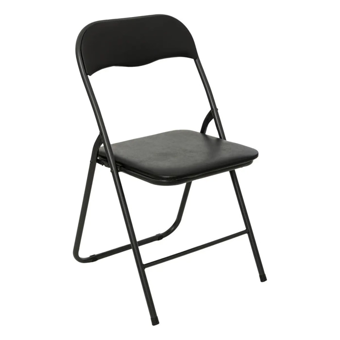 Chaise pliante noir