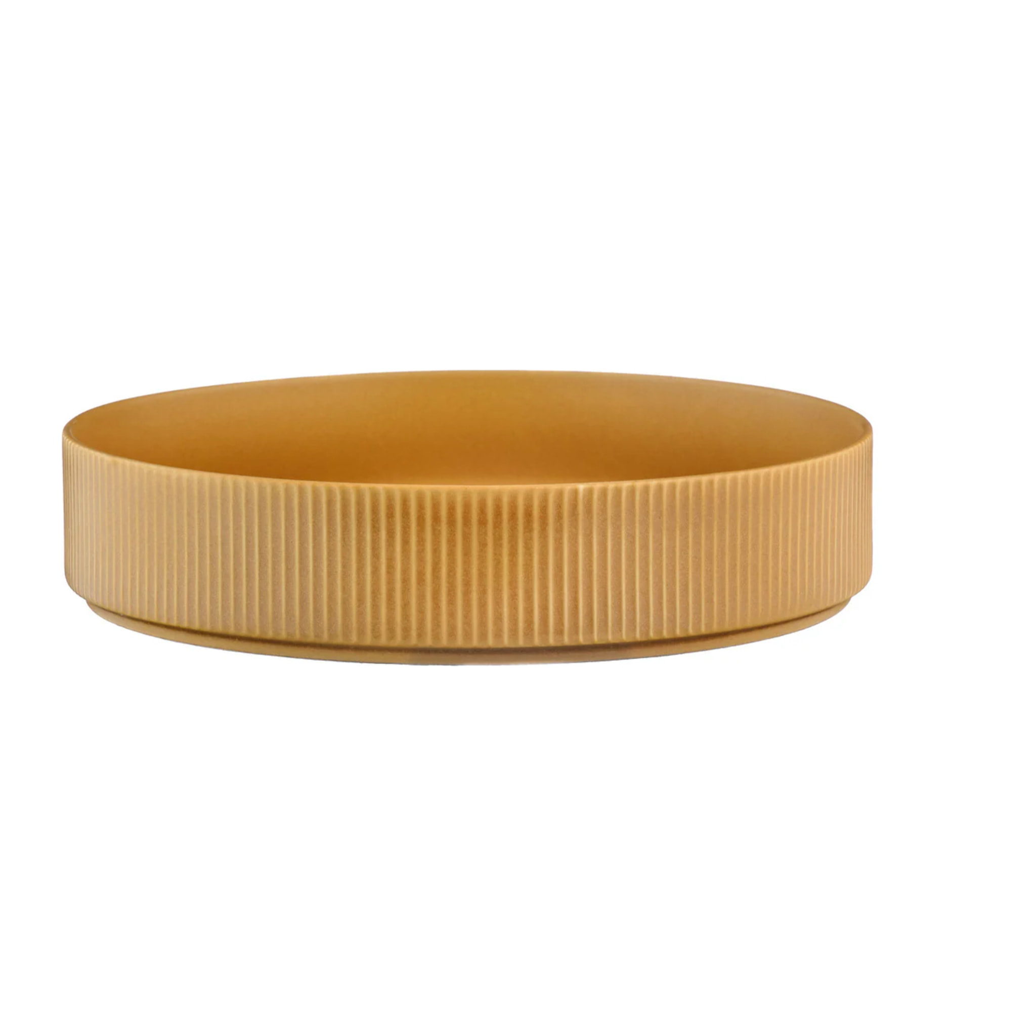 Assiette creuse SCANDI Ø21,5cm - 4 pièces - Ocre