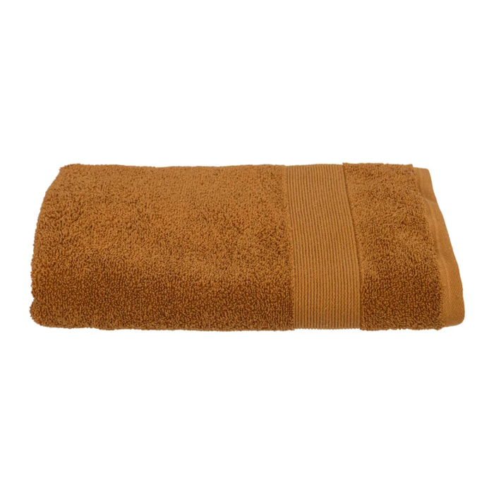 Drap de douche "Praia" en coton 70x130cm marron canelle