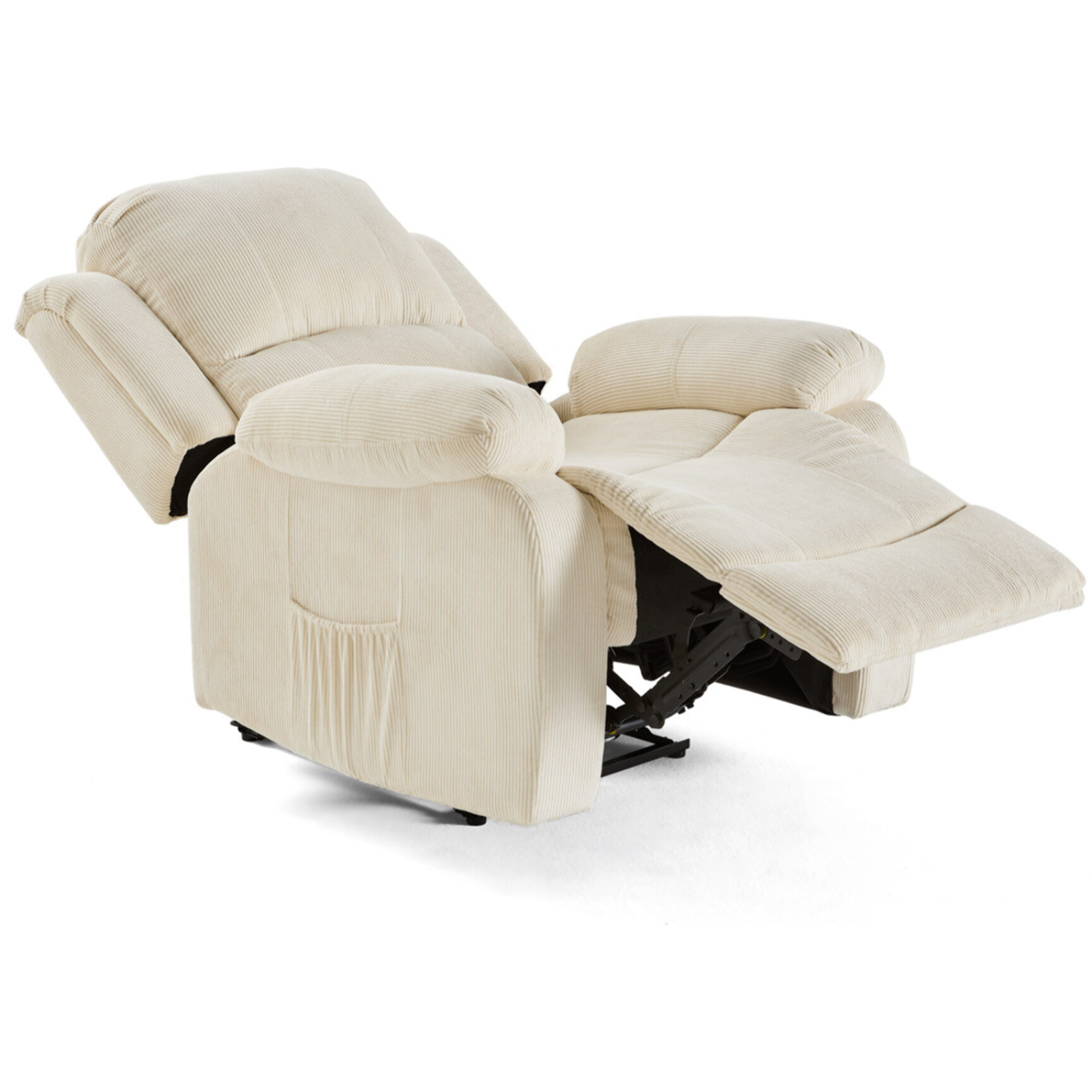 Armand - fauteuil relax électrique en velours côtelé - Beige