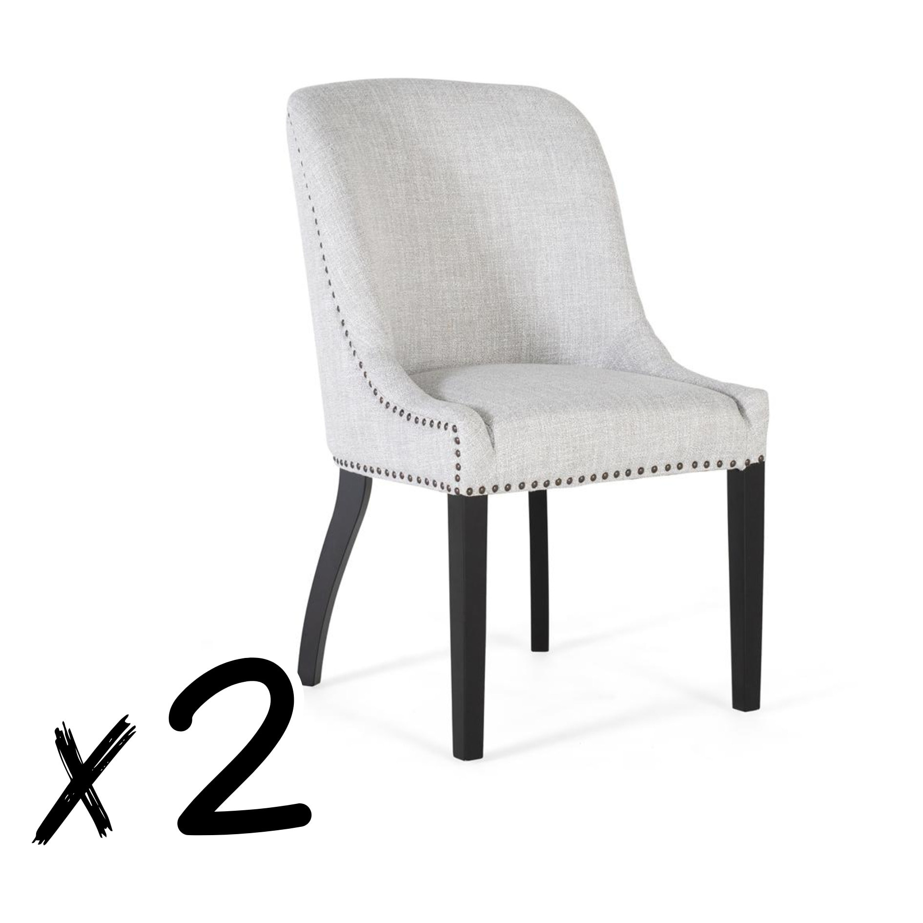 Set de 2 sillas 93x56x62cm