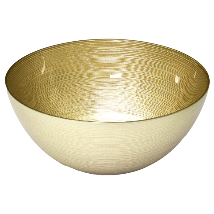 Saladier En Verre Dore D28cm
