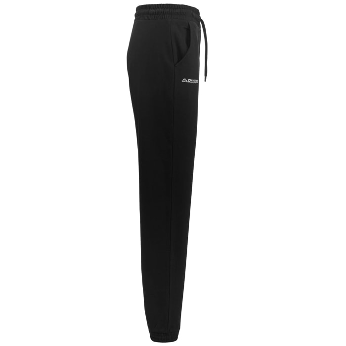 Kappa - Pantaloni Donna Nero - Logo Festa