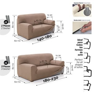 Funda Súper Elástica para SOFÁ modelo CHARLY