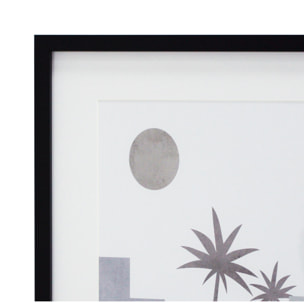 2 láminas impresas enmarcadas Marrakech tierras-lila 60x40x3 cm