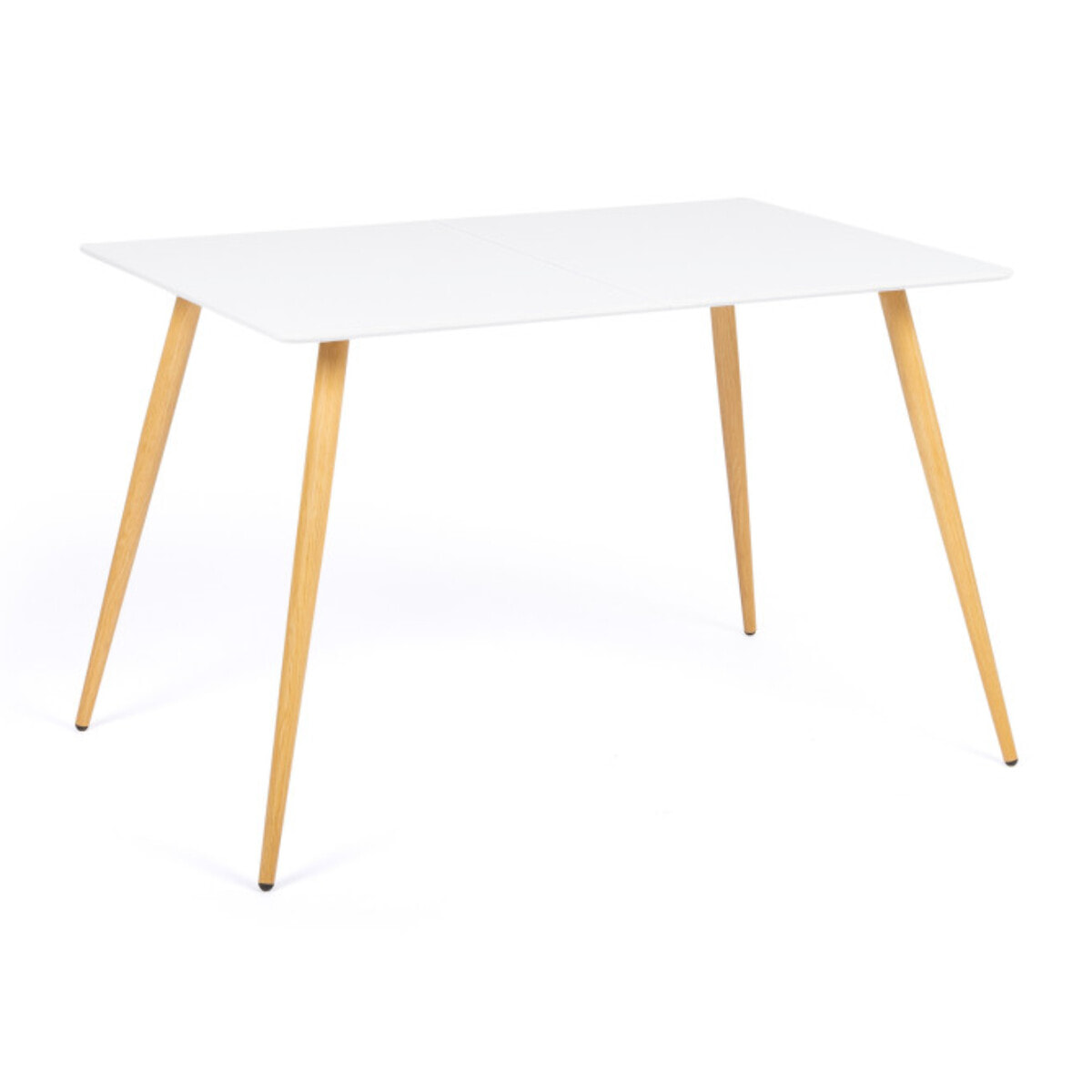Table à manger Sally bois et blanc 120cm