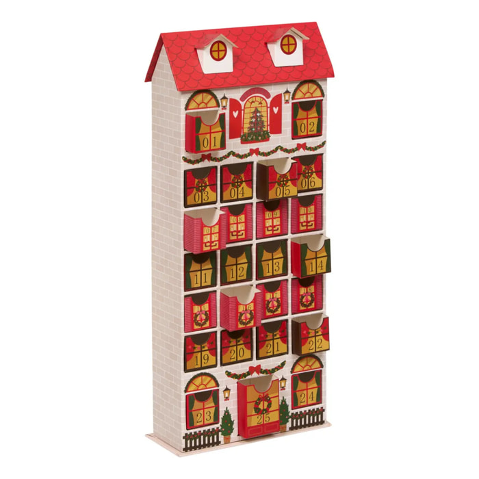 Calendrier de l'Avent maison H. 41 cm