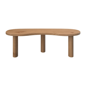 Table basse organique en bois massif de mindi - Brandan