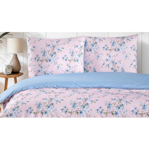 Parure housse de couette et taie(s) d'oreiller coton imprimé