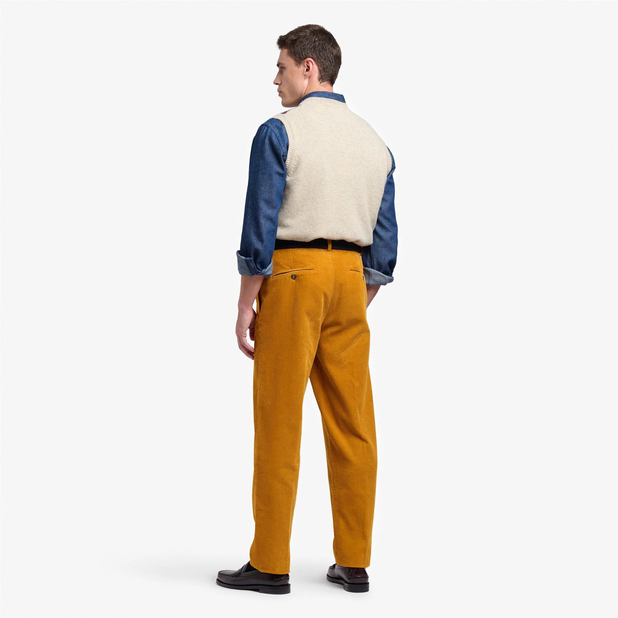 Sebago - Pantaloni Uomo Giallo - Rendon Corduroy