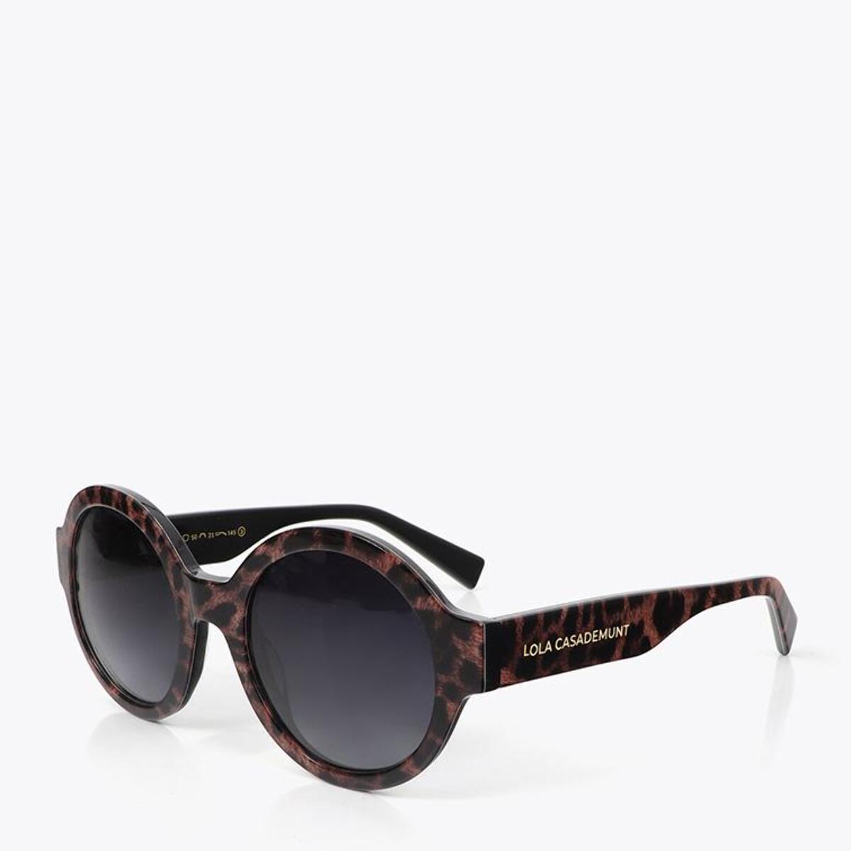 Occhiali Rotondi con Stampa Animalier