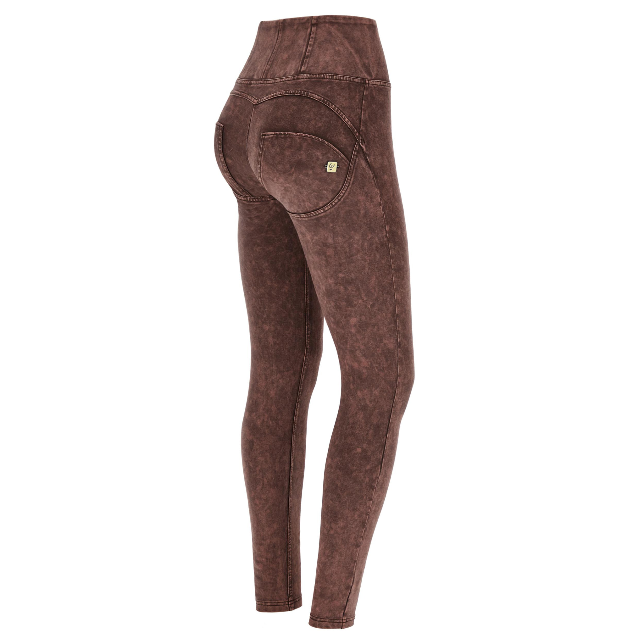 Pantaloni push up WR.UP® superskinny vita alta effetto bleached