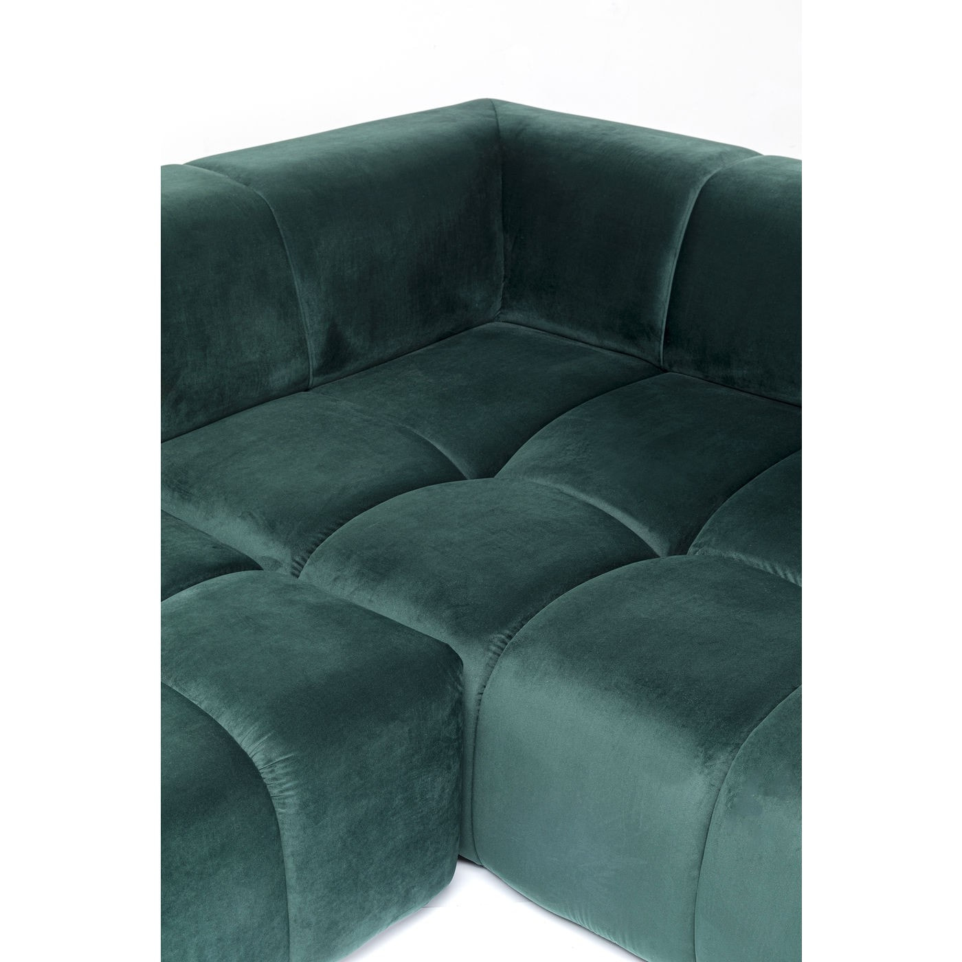 Canapé d'angle Belami vert foncé Kare Design
