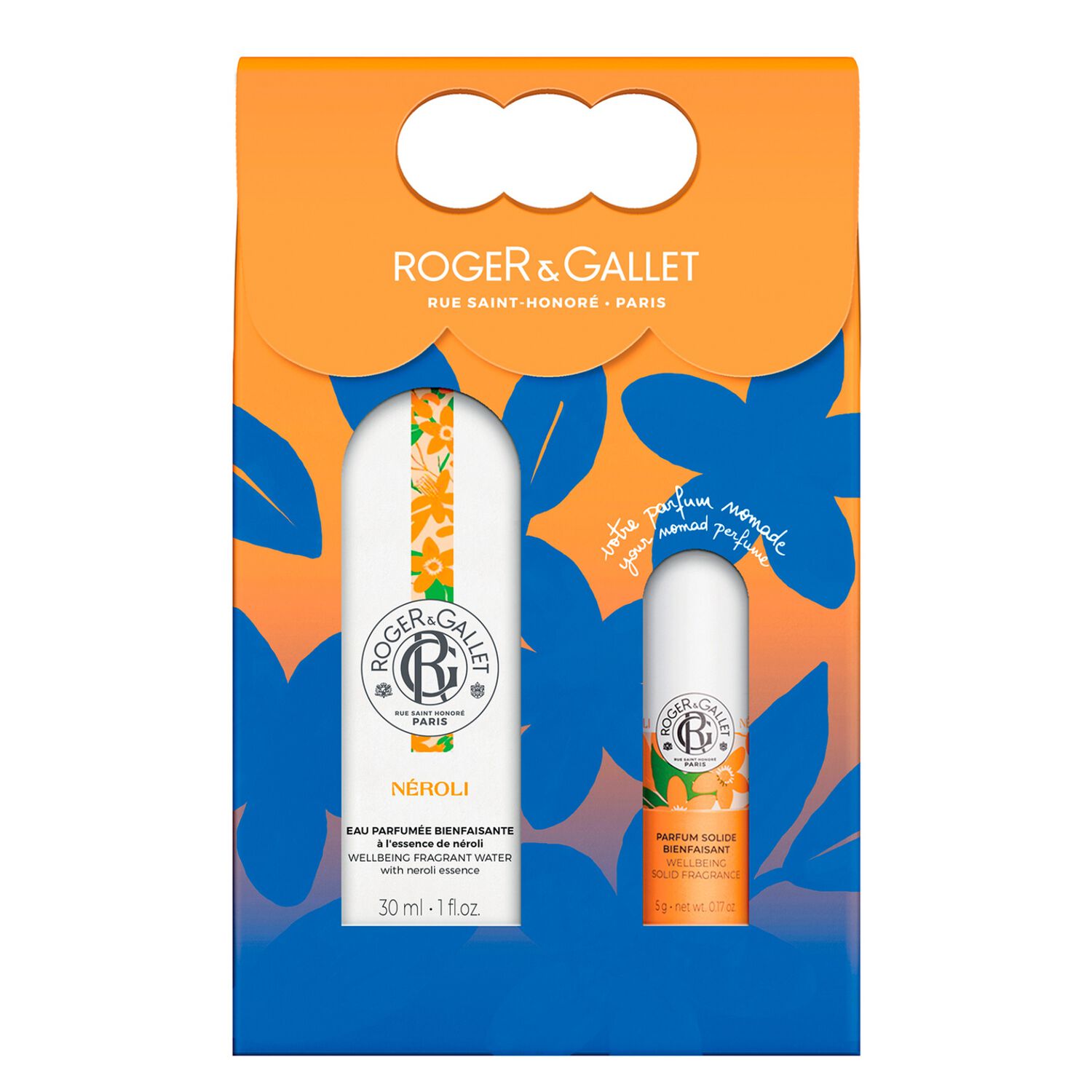 Néroli - Coffret Eau Parfumée Bienfaisante 30ml et son Parfum Solide