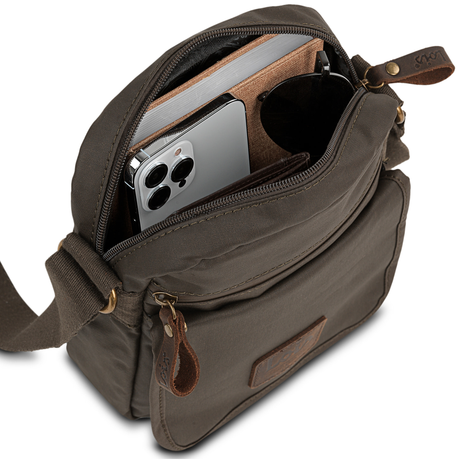 Bandolera Hombre Textil Lois Hubbard Marron