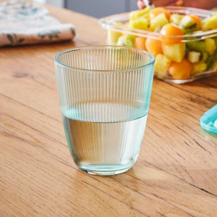 Service de table 25 pièces, avec verres à eau 31 cl et carafe 0,75 cl - Eucalyptus- Luminarc