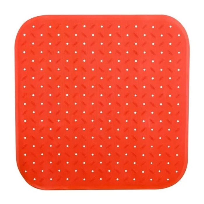 Tapis Fond de douche antidérapant Caoutchouc CLASS 54x54cm Orange MSV